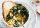 Soupe de haricots et chou à la florentine